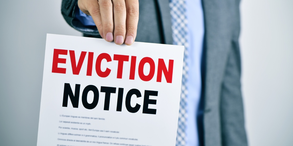 evicting a tenant for not paying rent