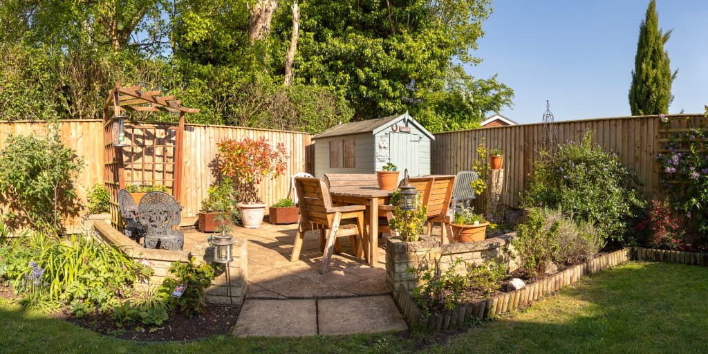 garden in rental property